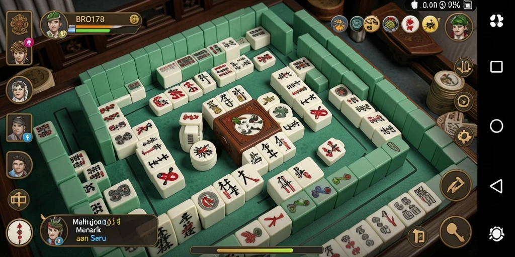 Tampilan gameplay menarik dari game Mahjong BRO178.