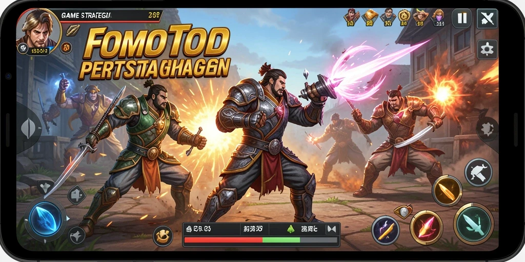 Tampilan gameplay <strong>FOMOTOTO</strong> yang menarik dan dinamis.