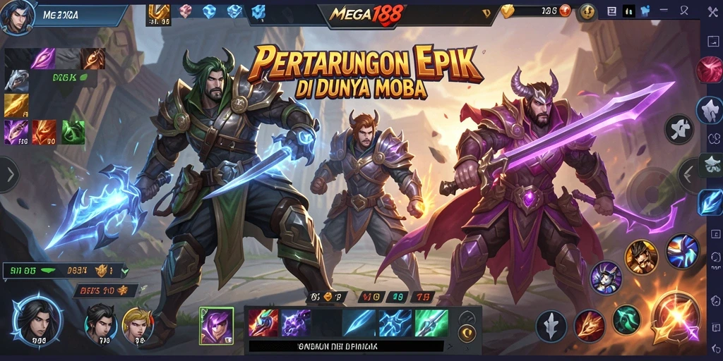 Tampilan gameplay MEGA188 yang seru dan mendebarkan.