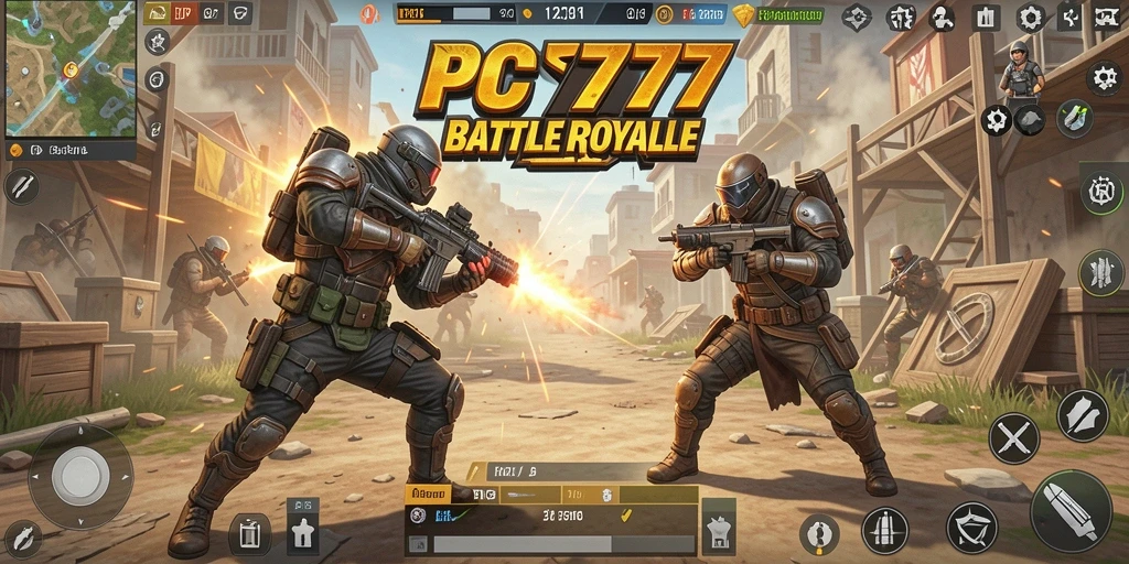 Gameplay seru PC777 dalam pertempuran Battle Royale yang menegangkan.