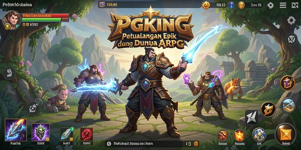Screenshot PGKING yang menunjukkan aksi pertarungan seru.
